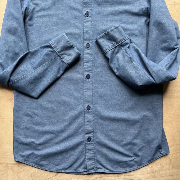 Lululemon Button Down Shirt S Blue Casual Workwear Commission ABC Lightweight - Picture 5 of 9